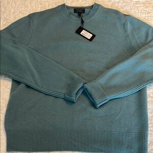 Rag & Bone Huxley cashmere Men's Blue crewneck Sweater